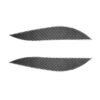 2 PCS / Set Carbon Fiber Car Lamp Eyebrow Decorative Sticker for Honda Civic 2001-2003, Drop Glue Version