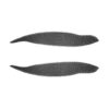 2 PCS / Set Carbon Fiber Car Lamp Eyebrow Decorative Sticker for Honda Civic 1999-1900, Drop Glue Version