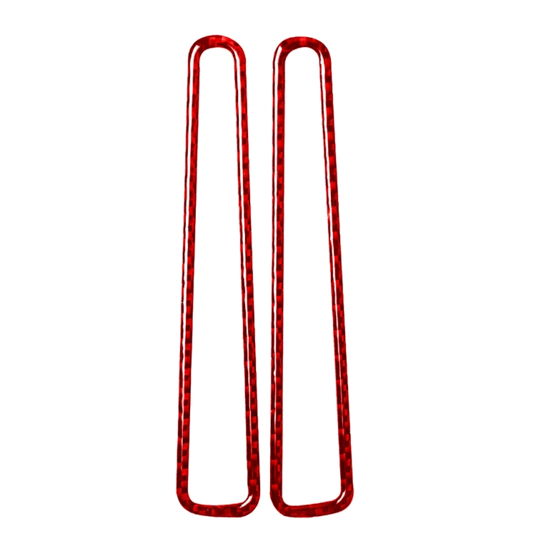 2 PCS / Set Carbon Fiber Car Window Air Outlet Defogging Decorative Sticker for Nissan GTR R35 2008-2020, Left and Right Driving Universal