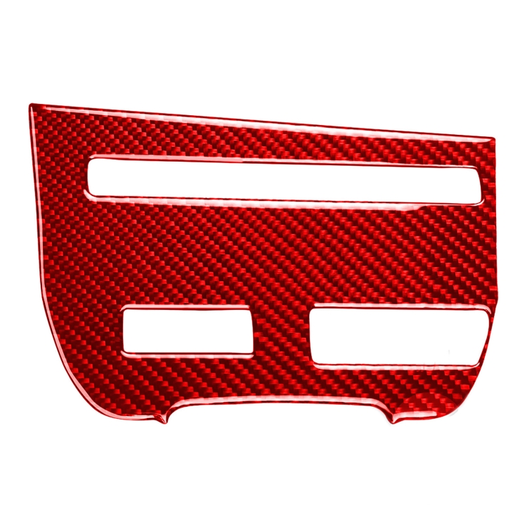 Carbon Fiber Car CD Player Console B Version Decorative Sticker for Nissan GTR R35 2008-2016, Left Driving
