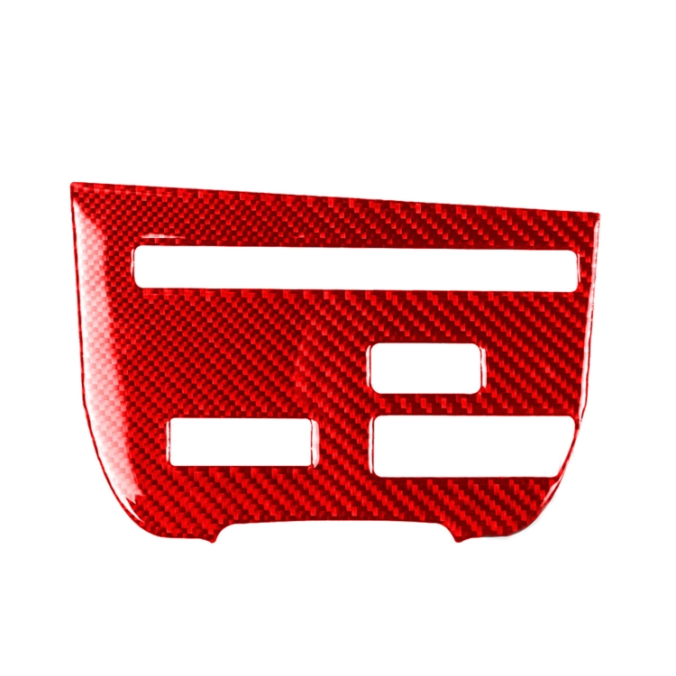Carbon Fiber Car CD Player Console C Version Decorative Sticker for Nissan GTR R35 2008-2016, Left Driving