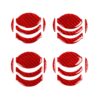 20 PCS / Set Carbon Fiber Car Central Air Outlet Decorative Sticker for Nissan GTR R35 2008-2016, Left and Right Driving Universal