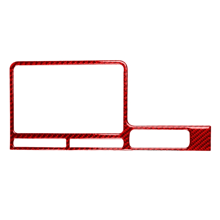 Carbon Fiber Car Navigation Display Frame Decorative Sticker for Nissan GTR R35 2008-2016, Right Driving