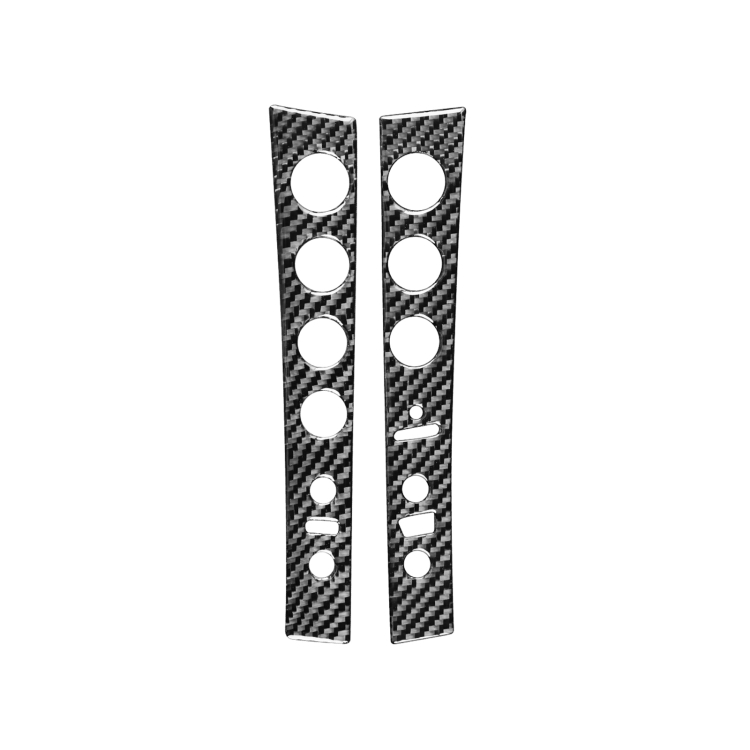 2 PCS / Set Carbon Fiber Car Central Control Panel B Version Decorative Sticker for Lexus GS 2006-2011,Left and Right Drive Universal
