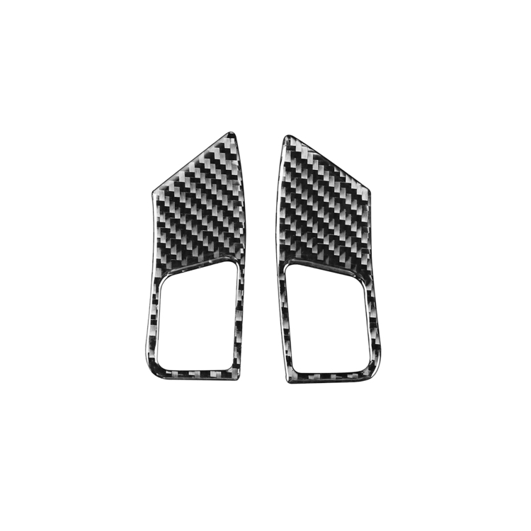 2 PCS / Set Carbon Fiber Car Steering Wheel Button B Version Decorative Sticker for Lexus GS 2006-2011,Left and Right Drive Universal