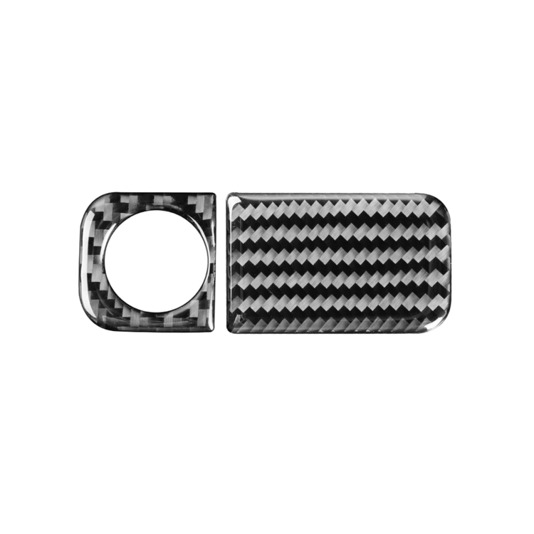 2 PCS / Set Carbon Fiber Car Glove Box Opening Frame Decorative Sticker for Honda CRV 2007-2011,Left Drive