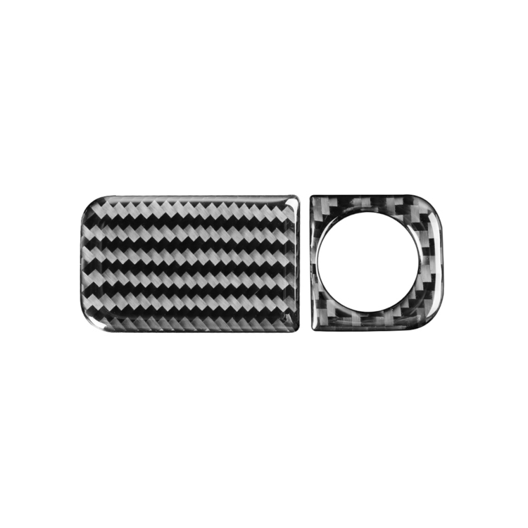 2 PCS / Set Carbon Fiber Car Glove Box Opening Frame Decorative Sticker for Honda CRV 2007-2011,Right Drive
