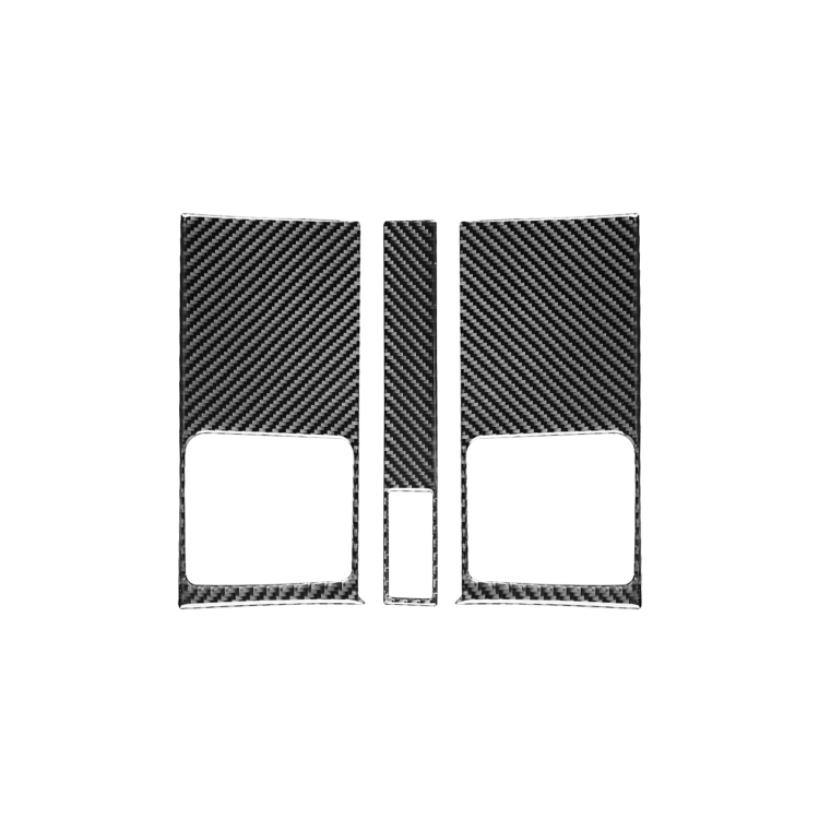 3 PCS / Set Carbon Fiber Car Central Control Air Outlet Panel Decorative Sticker for Honda CRV 2007-2011,Left and Right Drive Universal