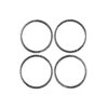 4 PCS / Set Carbon Fiber Car Door Horn Ring Decorative Sticker for Honda CRV 2007-2011,Left and Right Drive Universal