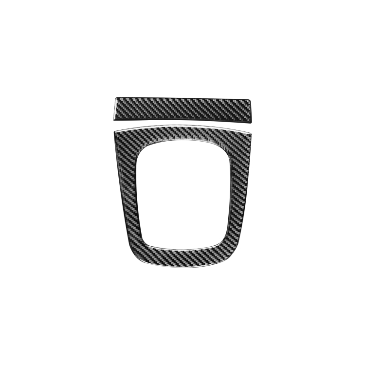 2 PCS / SetCarbon Fiber Car Gear Panel Decorative Sticker for Audi Q3 2013-2018,Left and Right Drive Universal