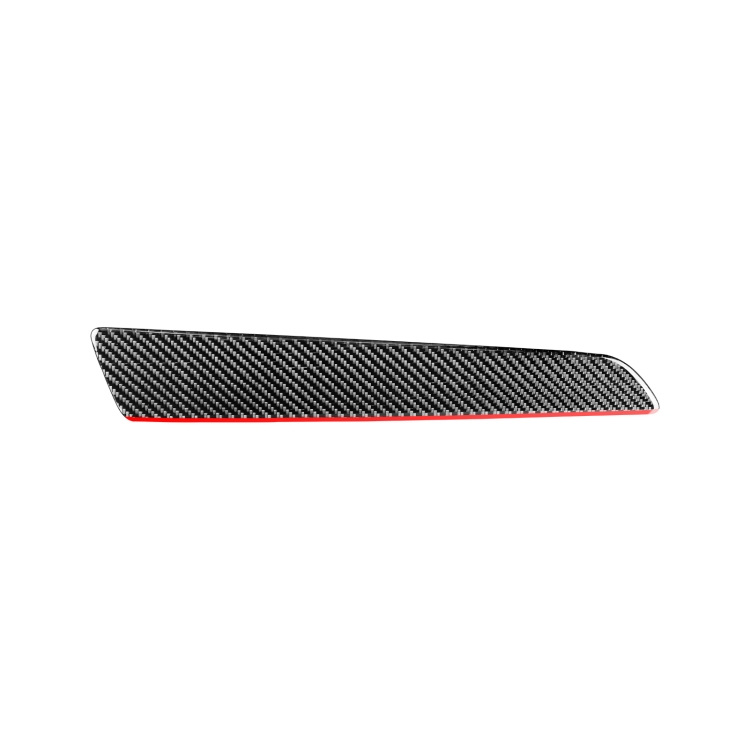 Carbon Fiber Car Co-pilot Trim Red Edge Decorative Sticker for Audi Q3 2013-2018,Left Drive