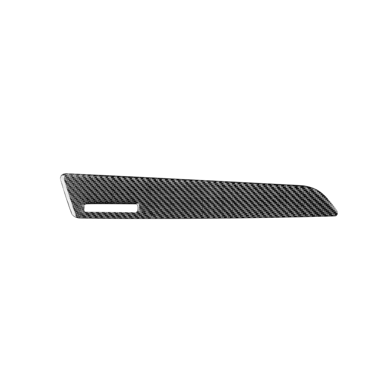 Carbon Fiber Car Co-pilot Trim with Hole Decorative Sticker for Audi Q3 2013-2018,Left Drive