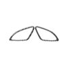 2 PCS / Set Carbon Fiber Car Instrument Air Outlet Decorative Sticker for Audi Q3 2013-2018,Left and Right Drive Universal
