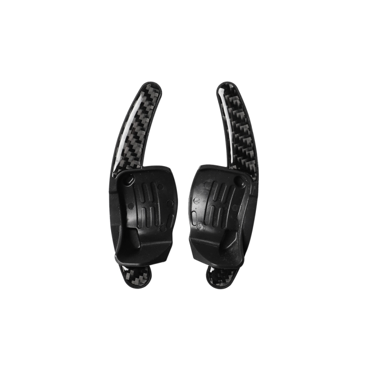Carbon Fiber Car Central Steering Wheel Paddles Decorative Sticker for Volkswagen Golf 6 2008-2012