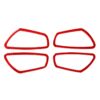 Car Carbon Fiber Inside Door Wrist Frame Decorative Sticker for Honda Tenth Generation Civic 2016-2019, Left and Right Drive Universal