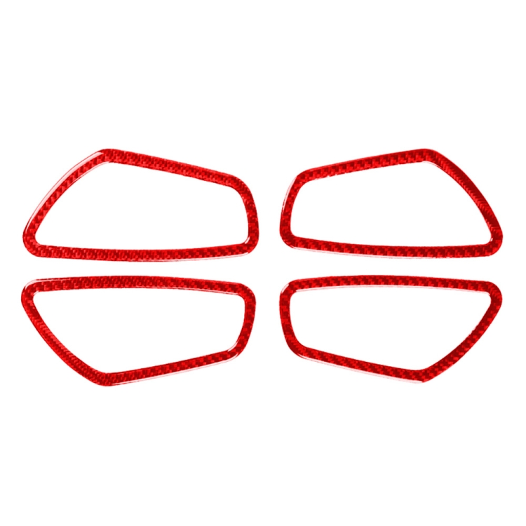 Car Carbon Fiber Inside Door Wrist Frame Decorative Sticker for Honda Tenth Generation Civic 2016-2019, Left and Right Drive Universal