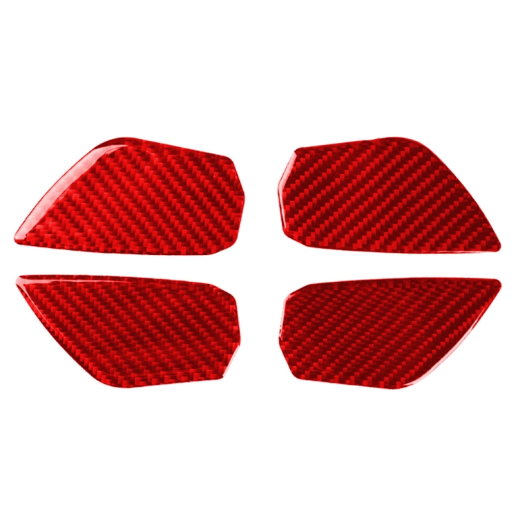 Car Carbon Fiber Inside Door Wrist Decorative Sticker for Honda Tenth Generation Civic 2016-2019, Left and Right Drive Universal