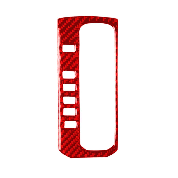 Car Carbon Fiber Gear Button Frame Decorative Sticker for Honda Tenth Generation Civic 2016-2019, Left Drive