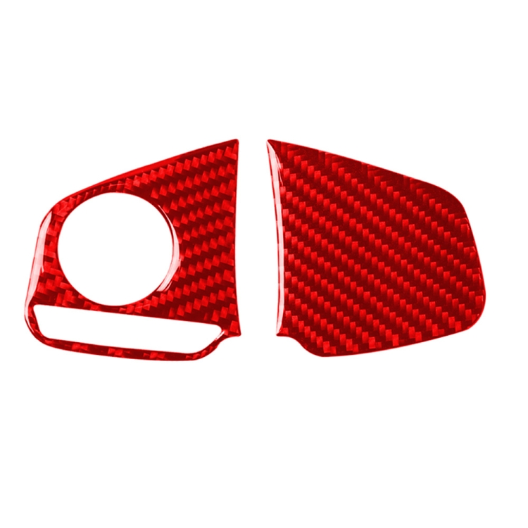 Car Carbon Fiber Steering Wheel Button Low Configuration Decorative Sticker for Honda Tenth Generation Civic 2016-2019, Left and Right Drive Universal
