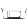 2 PCS Car Carbon Fiber Navigation System Display Decorative Sticker for Mitsubishi Lancer EVO 2008-2015, Left and Right Drive Universal