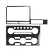 2 PCS Car Carbon Fiber Navigation Instrument Decorative Sticker for Nissan GTR R35 2008-2016, Right Drive