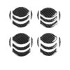 20 PCS Car Carbon Fiber Central Air Outlet Decorative Sticker for Nissan GTR R35 2008-2016, Left and Right Drive Universal