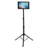 Universal Mount Tripod Floor Stand Tablet Holder for iPad, and 7 - 12 inch Tablet and Laptop