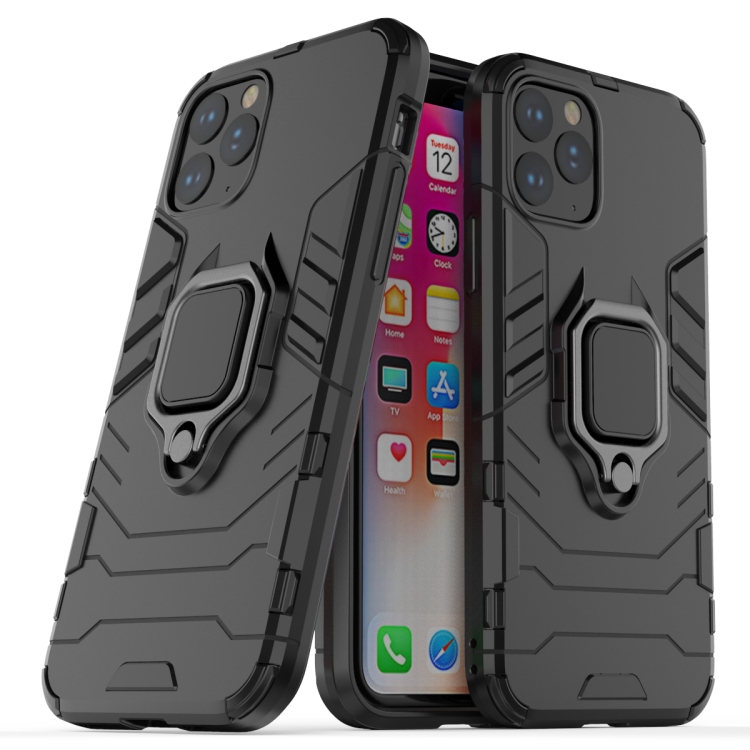 Panther PC + TPU Shockproof Protective Case with Magnetic Ring Holder for iPhone