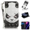 3D Colored Drawing Horizontal Flip Leather Case, with Holder & Card Slot & Wallet