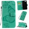Pressed Printing Butterfly Pattern Horizontal Flip PU Leather Case with Holder & Card Slots & Wallet & Lanyard