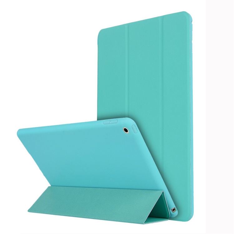 For iPad 10.2 inch TPU Horizontal Flip Leather Case, with Three-folding Holder