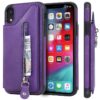 Solid Color Double Buckle Zipper Shockproof Protective Case