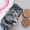 Plush Phone Protect Case with Mirror