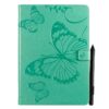 Pressed Printing Butterfly Pattern Horizontal Flip PU Leather Case with Holder & Card Slots & Wallet & Pen Slot
