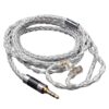 KZ 3.5mm Plug 784-core Blue Silver Mixed Braided Silver-plated Earphone Upgrade Cable For KZ ZS10 Pro / DQ6 / ASX, Cable Length: 1.2m