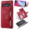 Buckle Zipper Shockproof Protective Case with Holder & Card Slots & Wallet & Lanyard & Photos Frame