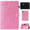 Varnish Glitter Powder Horizontal Flip Leather Case with Holder & Card Slot