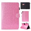 Varnish Glitter Powder Horizontal Flip Leather Case with Holder & Card Slot