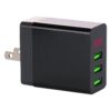 3 USB Ports LED Digital Display Travel Charger,