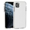 Grid Pattern Shockproof Transparent TPU Protective Case
