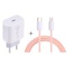 SDC-20W PD USB-C / Type-C Travel Charger + 1m 12W USB-C / Type-C to 8 Pin Data Cable Set,