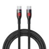 REMAX RC-195 Lesu Series PD 65W USB-C / Type-C to USB-C / Type-C Fast Charging Data Cable, Cable Length: 1m