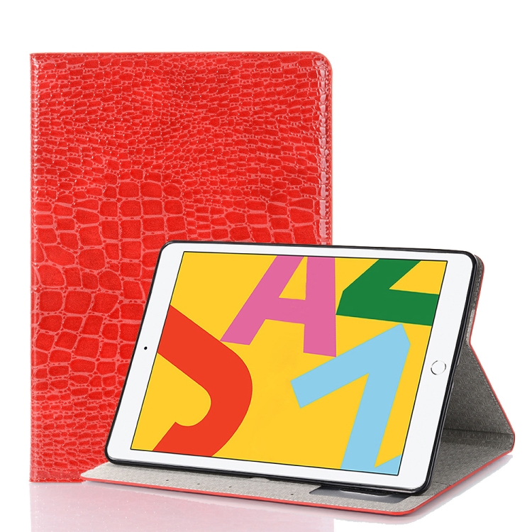 For iPad 10.2 / 10.5 Crocodile Texture Horizontal Flip Leather Case with Holder & Card Slots & Wallet