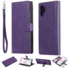 Solid Color Horizontal Flip Protective Case with Holder & Card Slots & Wallet & Photo Frame & Lanyard
