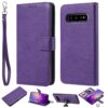 Solid Color Horizontal Flip Protective Case with Holder & Card Slots & Wallet & Photo Frame & Lanyard