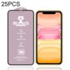 25 PCS 9H HD High Alumina Full Screen Tempered Glass Film