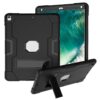 Contrast Color Silicone + PC Combination Case with Holder