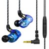 QKZ SK7 3.5mm Sports In-ear Copper Driver Wired HIFI Stereo Earphone with Mic