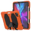 For iPad Pro 11 inch (2020) Shockproof Colorful Silicon + PC Protective Case with Holder & Shoulder Strap & Hand Strap & Pen Slot