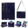 Envelope Horizontal Flip PU Leather Case with Card Slots & Pen Slots & Holder & Wallet & Photo Frame & Shoulder Strap